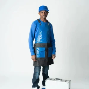 Apron w/ Cross Back Straps - Blue